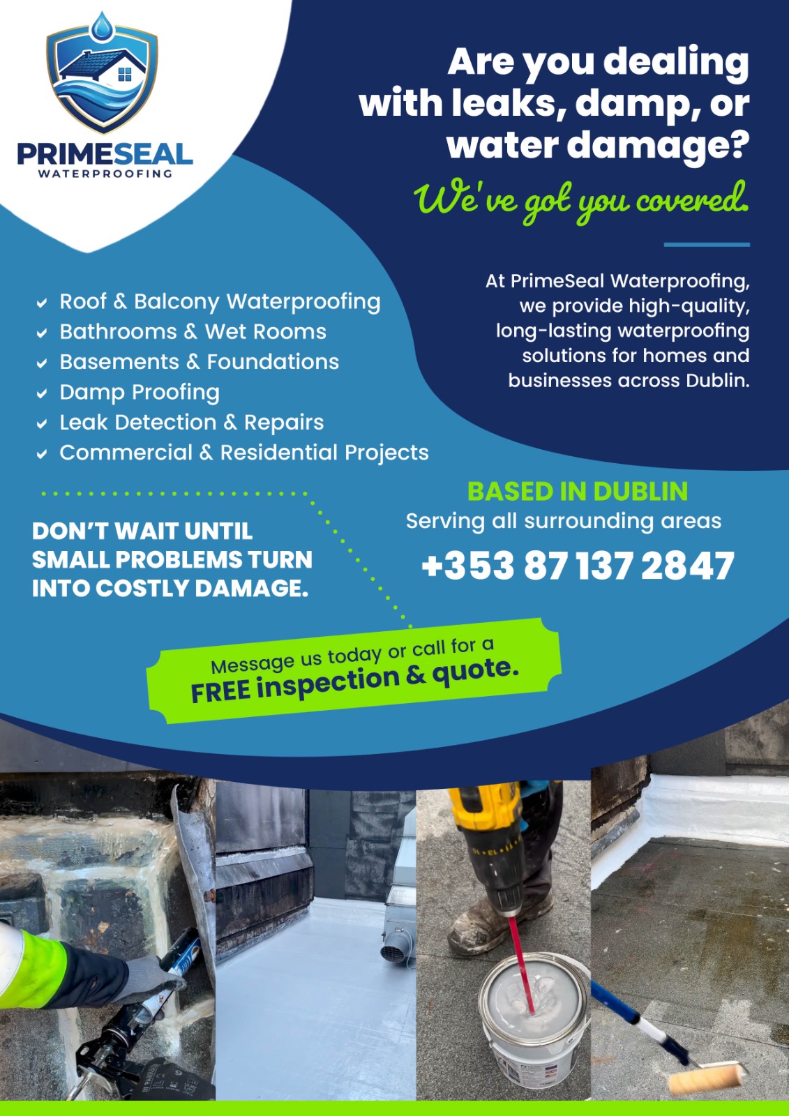 PrimeSeal Waterproofing — Dublin waterproofing specialists